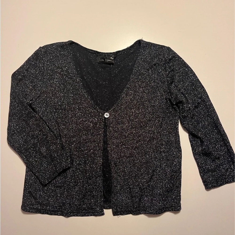 Lisa Rinna Collection Black Cardigan Sweater